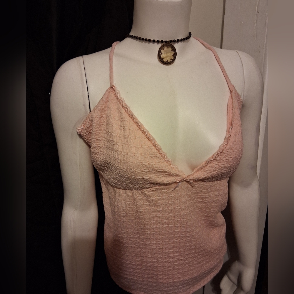 Pink Textured Women's Top